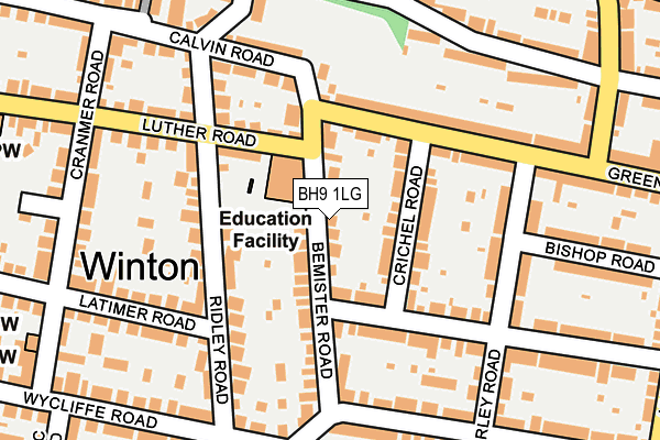 BH9 1LG map - OS OpenMap – Local (Ordnance Survey) BH9 1LG map - OS OpenMap – Local (Ordnance Survey)