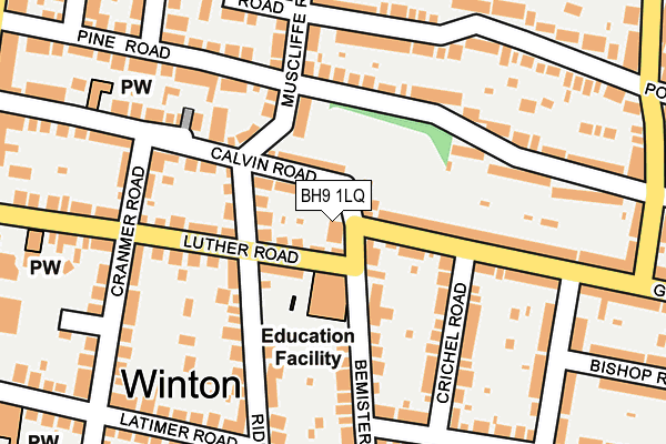 BH9 1LQ map - OS OpenMap – Local (Ordnance Survey)