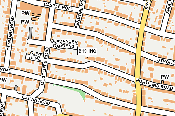 BH9 1NQ map - OS OpenMap – Local (Ordnance Survey) BH9 1NQ map - OS OpenMap – Local (Ordnance Survey)