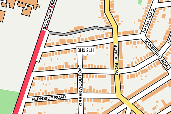 BH9 2LH map - OS OpenMap – Local (Ordnance Survey) BH9 2LH map - OS OpenMap – Local (Ordnance Survey)