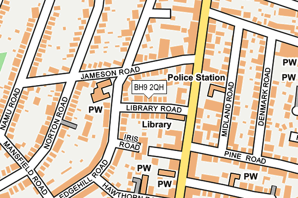 BH9 2QH map - OS OpenMap – Local (Ordnance Survey) BH9 2QH map - OS OpenMap – Local (Ordnance Survey)