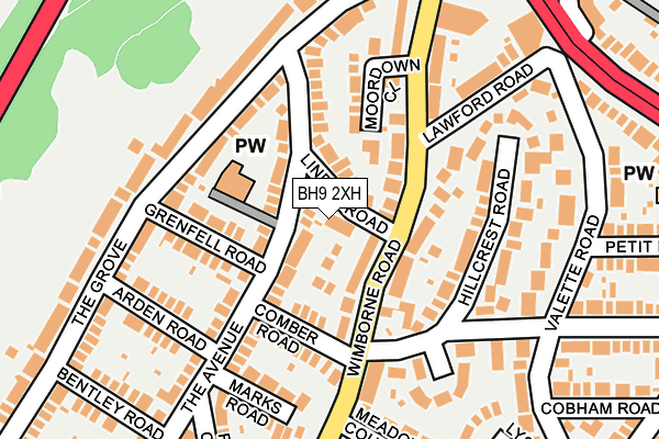 BH9 2XH map - OS OpenMap – Local (Ordnance Survey) BH9 2XH map - OS OpenMap – Local (Ordnance Survey)