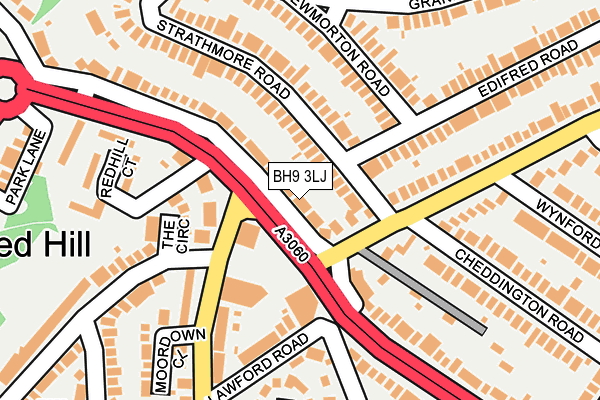 BH9 3LJ map - OS OpenMap – Local (Ordnance Survey) BH9 3LJ map - OS OpenMap – Local (Ordnance Survey)