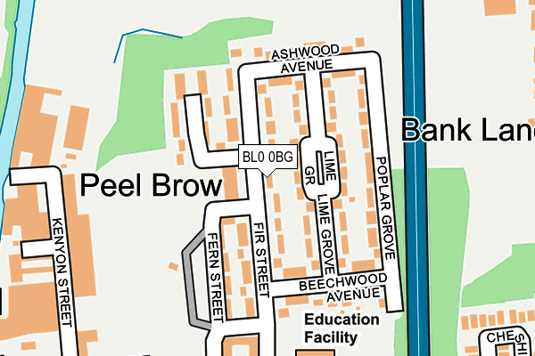 BL0 0BG map - OS OpenMap – Local (Ordnance Survey)