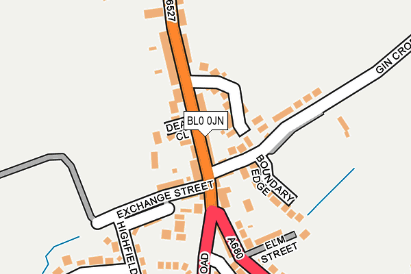 BL0 0JN map - OS OpenMap – Local (Ordnance Survey) BL0 0JN map - OS OpenMap – Local (Ordnance Survey)