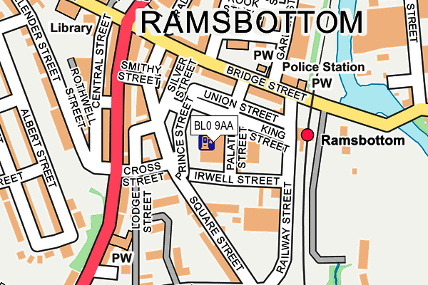 BL0 9AA map - OS OpenMap – Local (Ordnance Survey) BL0 9AA map - OS OpenMap – Local (Ordnance Survey)