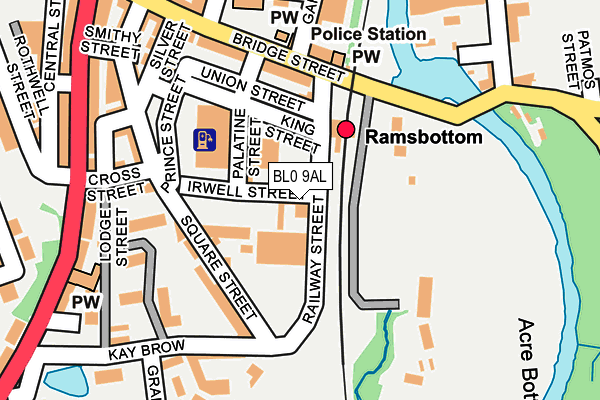 BL0 9AL map - OS OpenMap – Local (Ordnance Survey) BL0 9AL map - OS OpenMap – Local (Ordnance Survey)