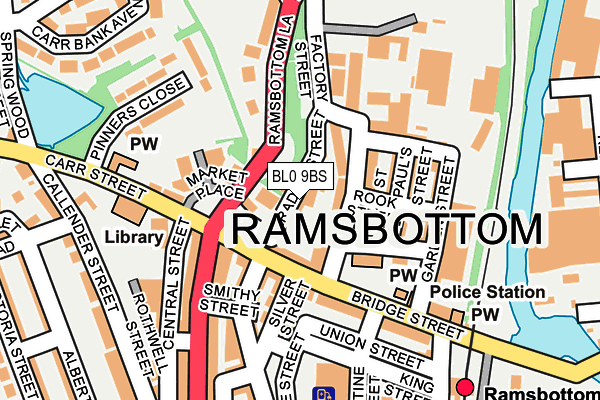 BL0 9BS map - OS OpenMap – Local (Ordnance Survey) BL0 9BS map - OS OpenMap – Local (Ordnance Survey)