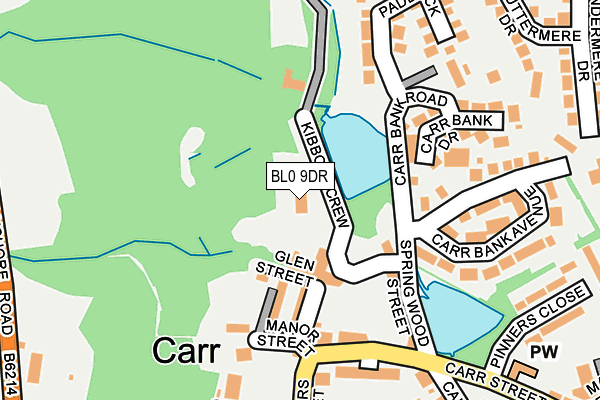 BL0 9DR map - OS OpenMap – Local (Ordnance Survey) BL0 9DR map - OS OpenMap – Local (Ordnance Survey)