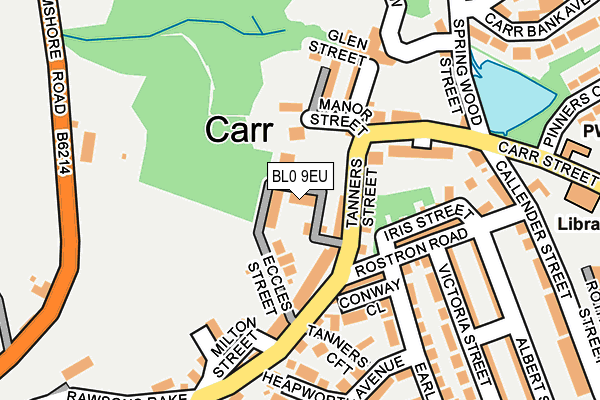 BL0 9EU map - OS OpenMap – Local (Ordnance Survey)