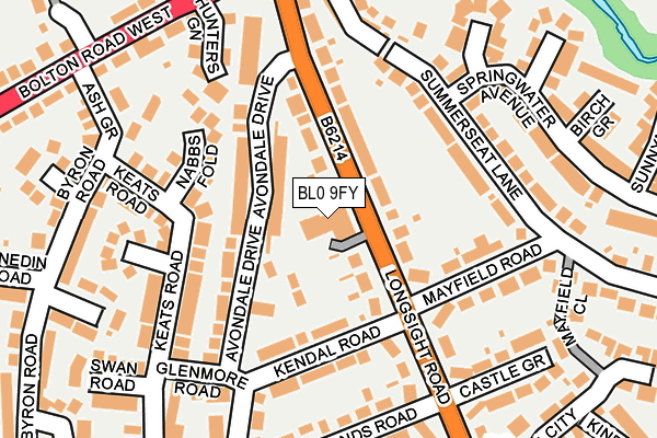 BL0 9FY map - OS OpenMap – Local (Ordnance Survey) BL0 9FY map - OS OpenMap – Local (Ordnance Survey)