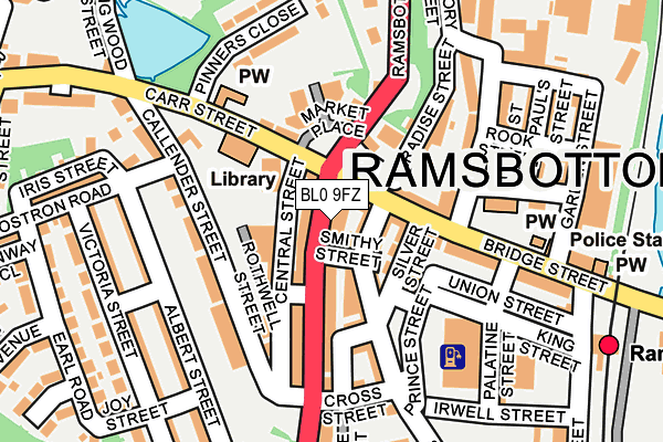 BL0 9FZ map - OS OpenMap – Local (Ordnance Survey) BL0 9FZ map - OS OpenMap – Local (Ordnance Survey)