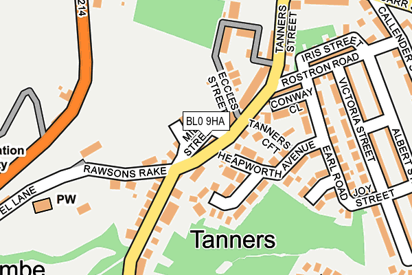BL0 9HA map - OS OpenMap – Local (Ordnance Survey) BL0 9HA map - OS OpenMap – Local (Ordnance Survey)