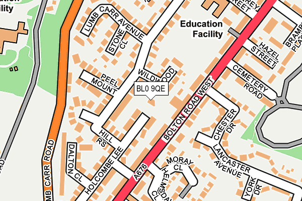 BL0 9QE map - OS OpenMap – Local (Ordnance Survey) BL0 9QE map - OS OpenMap – Local (Ordnance Survey)