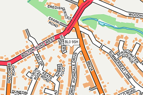 BL0 9SH map - OS OpenMap – Local (Ordnance Survey) BL0 9SH map - OS OpenMap – Local (Ordnance Survey)