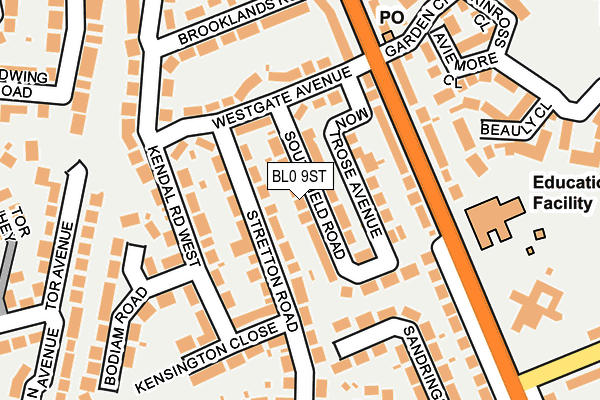 BL0 9ST map - OS OpenMap – Local (Ordnance Survey) BL0 9ST map - OS OpenMap – Local (Ordnance Survey)