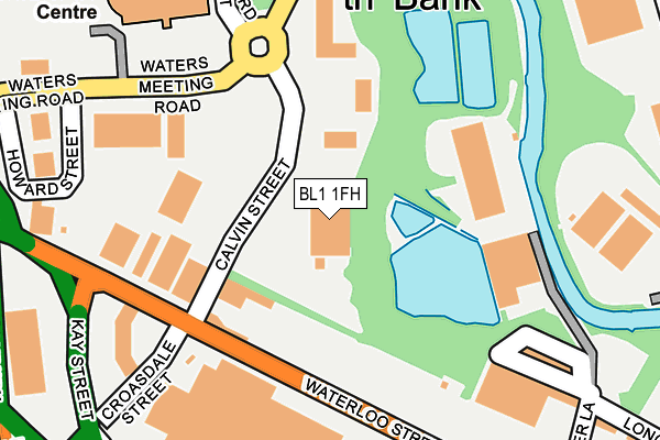 BL1 1FH map - OS OpenMap – Local (Ordnance Survey) BL1 1FH map - OS OpenMap – Local (Ordnance Survey)