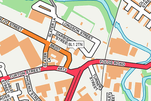 BL1 2TN map - OS OpenMap – Local (Ordnance Survey) BL1 2TN map - OS OpenMap – Local (Ordnance Survey)