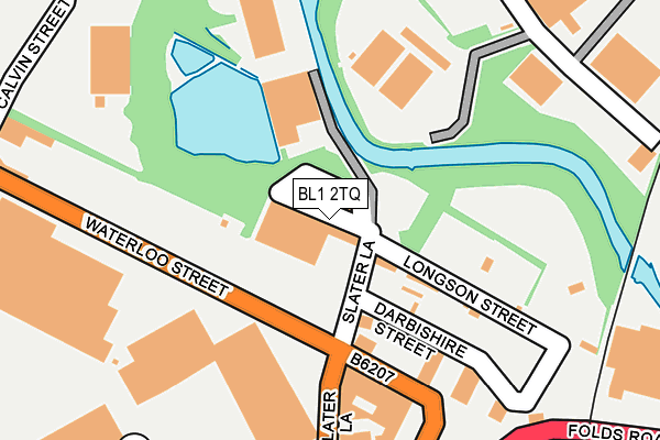 BL1 2TQ map - OS OpenMap – Local (Ordnance Survey) BL1 2TQ map - OS OpenMap – Local (Ordnance Survey)