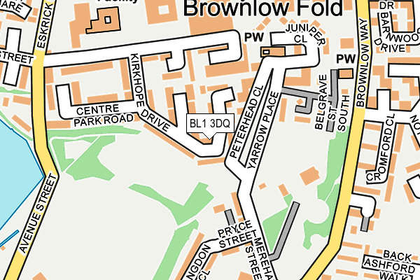 BL1 3DQ map - OS OpenMap – Local (Ordnance Survey) BL1 3DQ map - OS OpenMap – Local (Ordnance Survey)