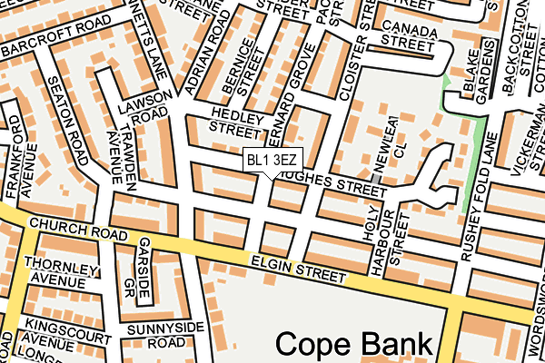 BL1 3EZ map - OS OpenMap – Local (Ordnance Survey) BL1 3EZ map - OS OpenMap – Local (Ordnance Survey)