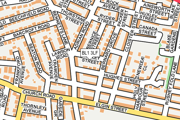 BL1 3LF map - OS OpenMap – Local (Ordnance Survey) BL1 3LF map - OS OpenMap – Local (Ordnance Survey)