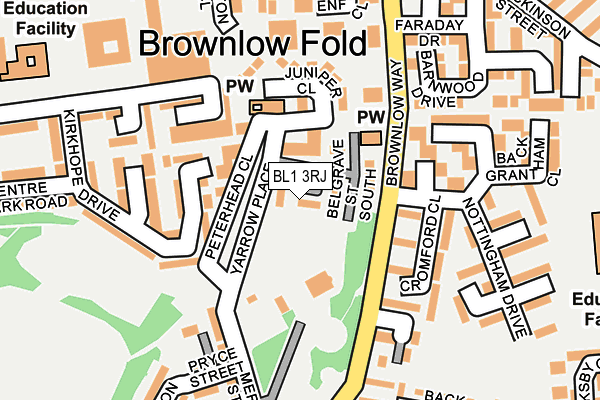 BL1 3RJ map - OS OpenMap – Local (Ordnance Survey) BL1 3RJ map - OS OpenMap – Local (Ordnance Survey)