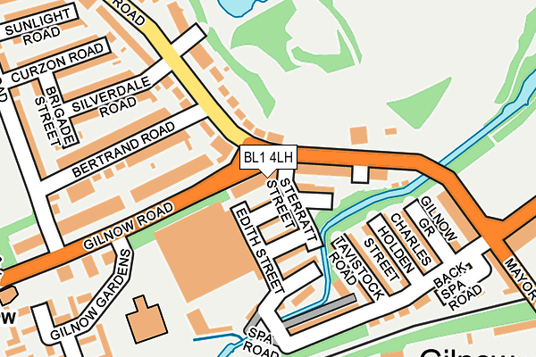 BL1 4LH map - OS OpenMap – Local (Ordnance Survey) BL1 4LH map - OS OpenMap – Local (Ordnance Survey)