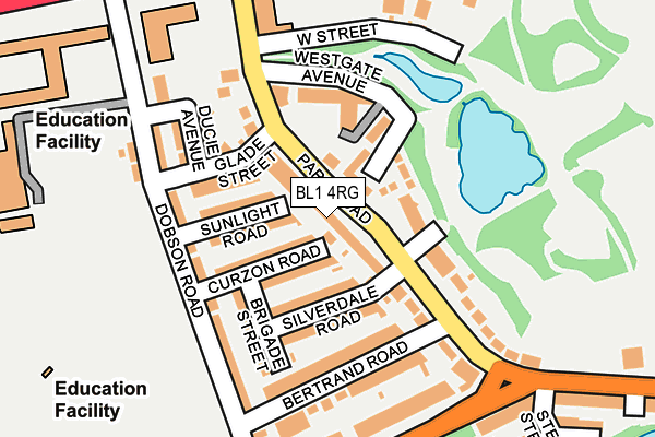 BL1 4RG map - OS OpenMap – Local (Ordnance Survey) BL1 4RG map - OS OpenMap – Local (Ordnance Survey)