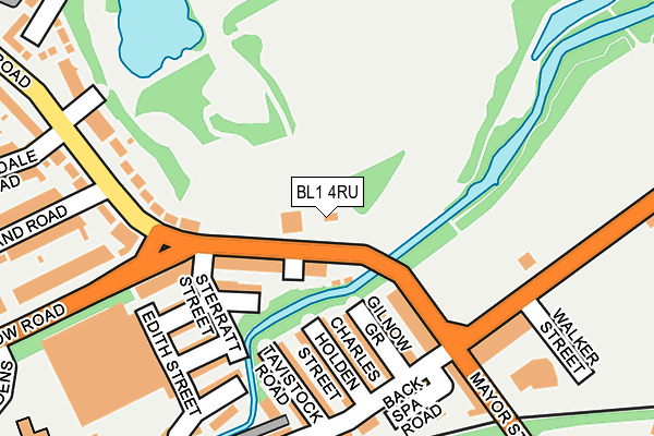 BL1 4RU map - OS OpenMap – Local (Ordnance Survey) BL1 4RU map - OS OpenMap – Local (Ordnance Survey)
