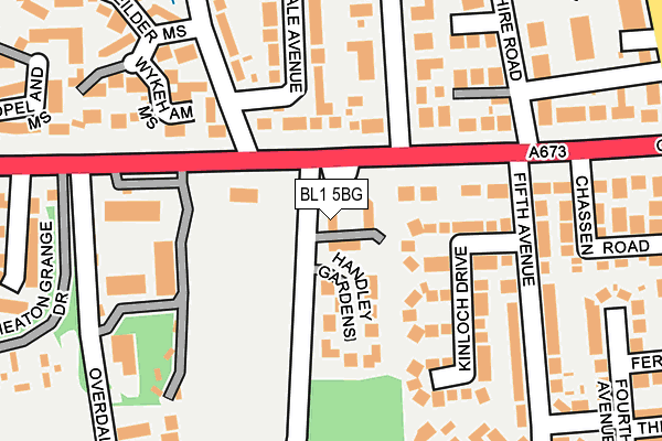 BL1 5BG map - OS OpenMap – Local (Ordnance Survey) BL1 5BG map - OS OpenMap – Local (Ordnance Survey)