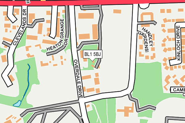 BL1 5BJ map - OS OpenMap – Local (Ordnance Survey) BL1 5BJ map - OS OpenMap – Local (Ordnance Survey)
