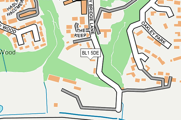 BL1 5DE map - OS OpenMap – Local (Ordnance Survey) BL1 5DE map - OS OpenMap – Local (Ordnance Survey)