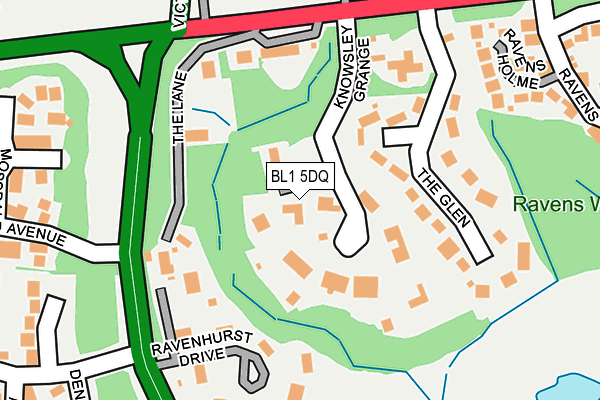 BL1 5DQ map - OS OpenMap – Local (Ordnance Survey) BL1 5DQ map - OS OpenMap – Local (Ordnance Survey)