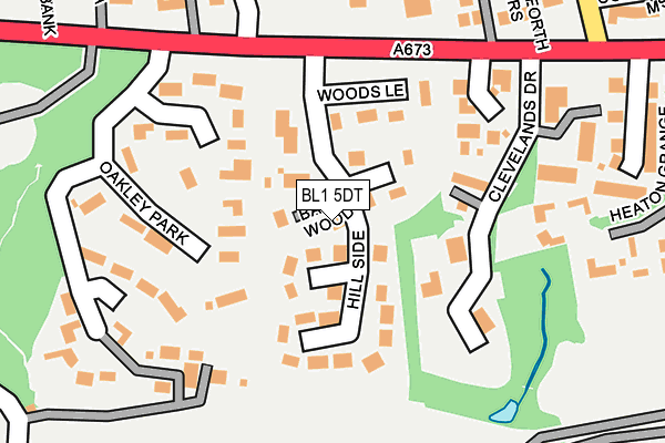 BL1 5DT map - OS OpenMap – Local (Ordnance Survey) BL1 5DT map - OS OpenMap – Local (Ordnance Survey)