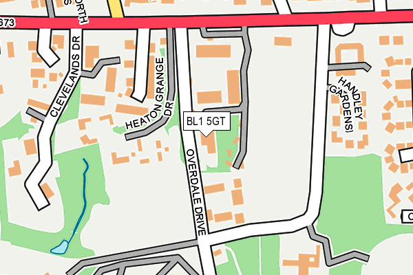 BL1 5GT map - OS OpenMap – Local (Ordnance Survey) BL1 5GT map - OS OpenMap – Local (Ordnance Survey)