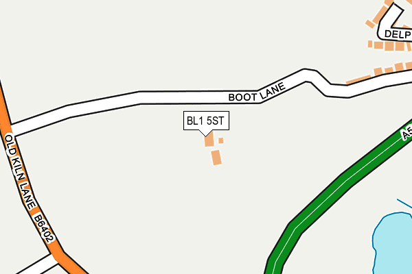BL1 5ST map - OS OpenMap – Local (Ordnance Survey)