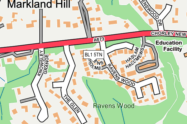 BL1 5TN map - OS OpenMap – Local (Ordnance Survey) BL1 5TN map - OS OpenMap – Local (Ordnance Survey)