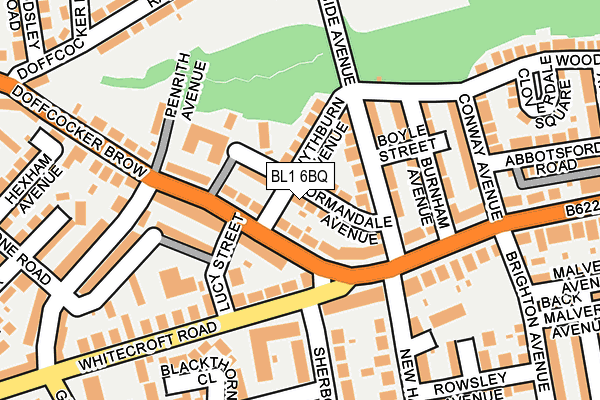 BL1 6BQ map - OS OpenMap – Local (Ordnance Survey) BL1 6BQ map - OS OpenMap – Local (Ordnance Survey)