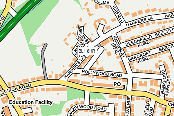BL1 6HR map - OS OpenMap – Local (Ordnance Survey) BL1 6HR map - OS OpenMap – Local (Ordnance Survey)