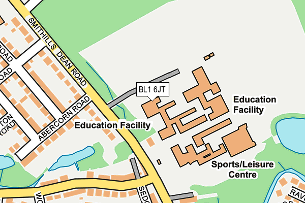 BL1 6JT map - OS OpenMap – Local (Ordnance Survey) BL1 6JT map - OS OpenMap – Local (Ordnance Survey)