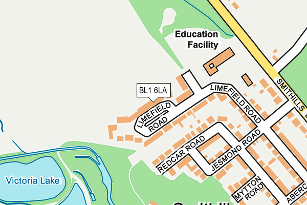 BL1 6LA map - OS OpenMap – Local (Ordnance Survey) BL1 6LA map - OS OpenMap – Local (Ordnance Survey)