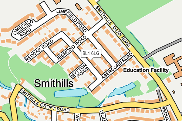 BL1 6LG map - OS OpenMap – Local (Ordnance Survey) BL1 6LG map - OS OpenMap – Local (Ordnance Survey)