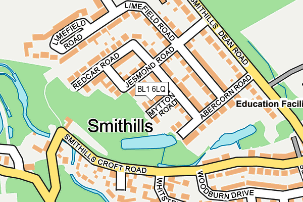 BL1 6LQ map - OS OpenMap – Local (Ordnance Survey) BL1 6LQ map - OS OpenMap – Local (Ordnance Survey)