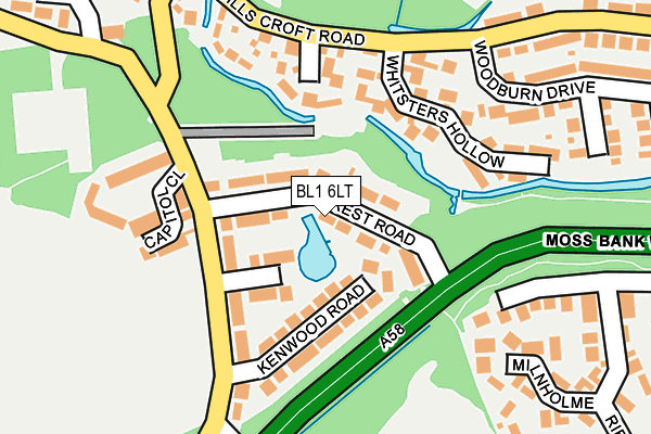 BL1 6LT map - OS OpenMap – Local (Ordnance Survey) BL1 6LT map - OS OpenMap – Local (Ordnance Survey)