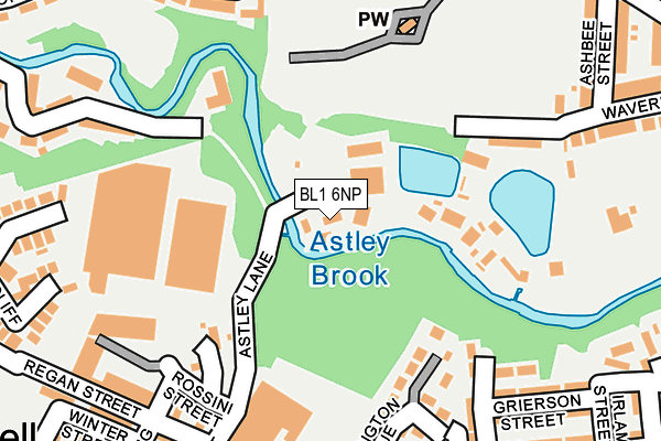 BL1 6NP map - OS OpenMap – Local (Ordnance Survey) BL1 6NP map - OS OpenMap – Local (Ordnance Survey)