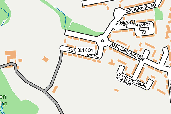BL1 6QY map - OS OpenMap – Local (Ordnance Survey) BL1 6QY map - OS OpenMap – Local (Ordnance Survey)