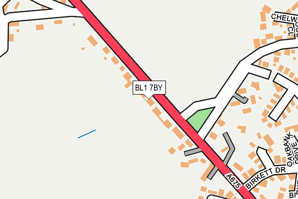 BL1 7BY map - OS OpenMap – Local (Ordnance Survey) BL1 7BY map - OS OpenMap – Local (Ordnance Survey)