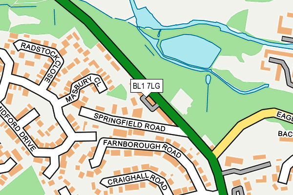 BL1 7LG map - OS OpenMap – Local (Ordnance Survey) BL1 7LG map - OS OpenMap – Local (Ordnance Survey)