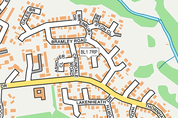 BL1 7RP map - OS OpenMap – Local (Ordnance Survey) BL1 7RP map - OS OpenMap – Local (Ordnance Survey)